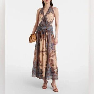 NWOT ！ Zimmermann Ascension printed cotton maxi dress- -Size 0/US4